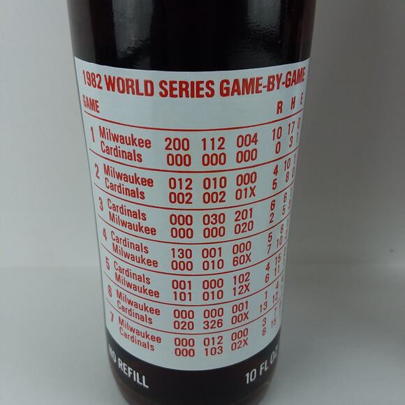 2 VINTAGE St. Louis Cardinals 1982 World Series Champions Coca-Cola Bottles - Picture 6 of 6
